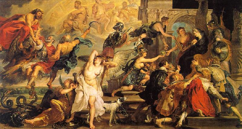 Peter Paul Rubens The Apotheosis of Henry IV and the Proclamation of the Regency of Marie de Medici on the 14th of May China oil painting art